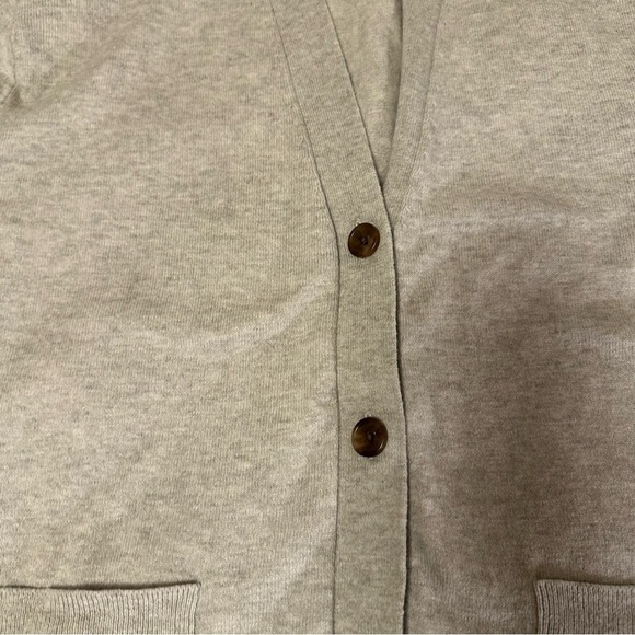 Jcrew Cotton-blend V-neck cardigan sweater size L (c6 - Picture 9 of 14